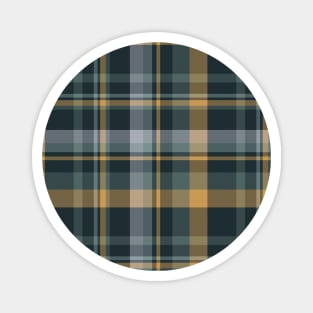 Dark Blue and Yellow Tartan Plaid Magnet